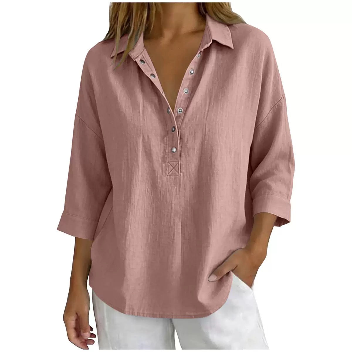Everyday Linen Henley Shirt