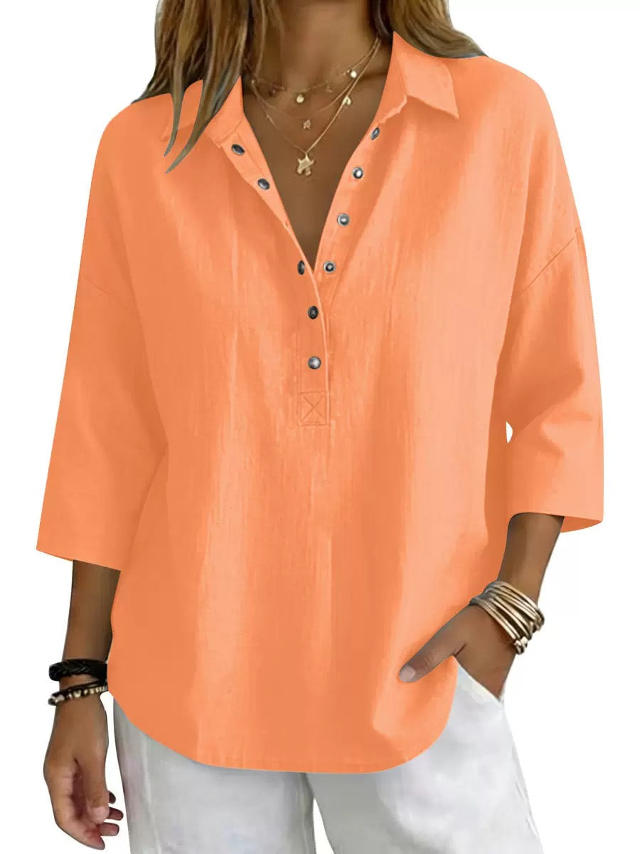 Everyday Linen Henley Shirt