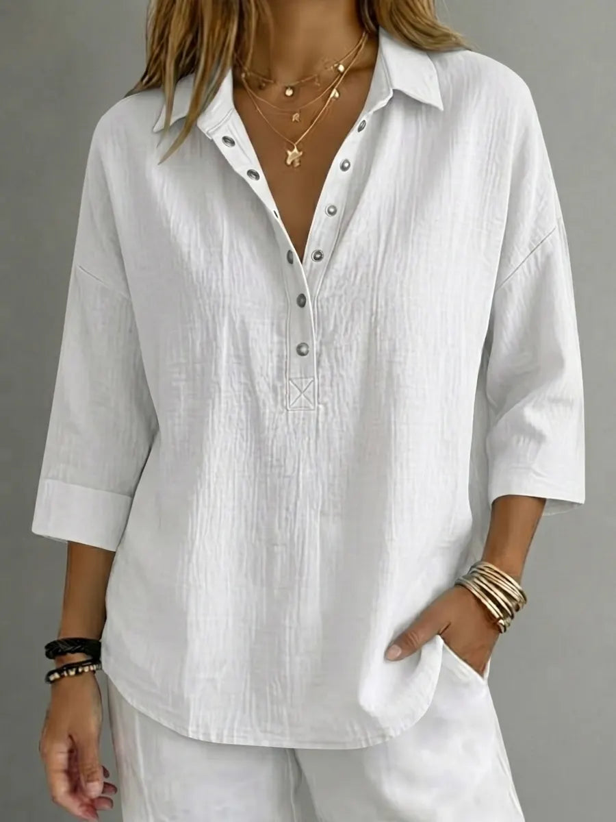 Everyday Linen Henley Shirt