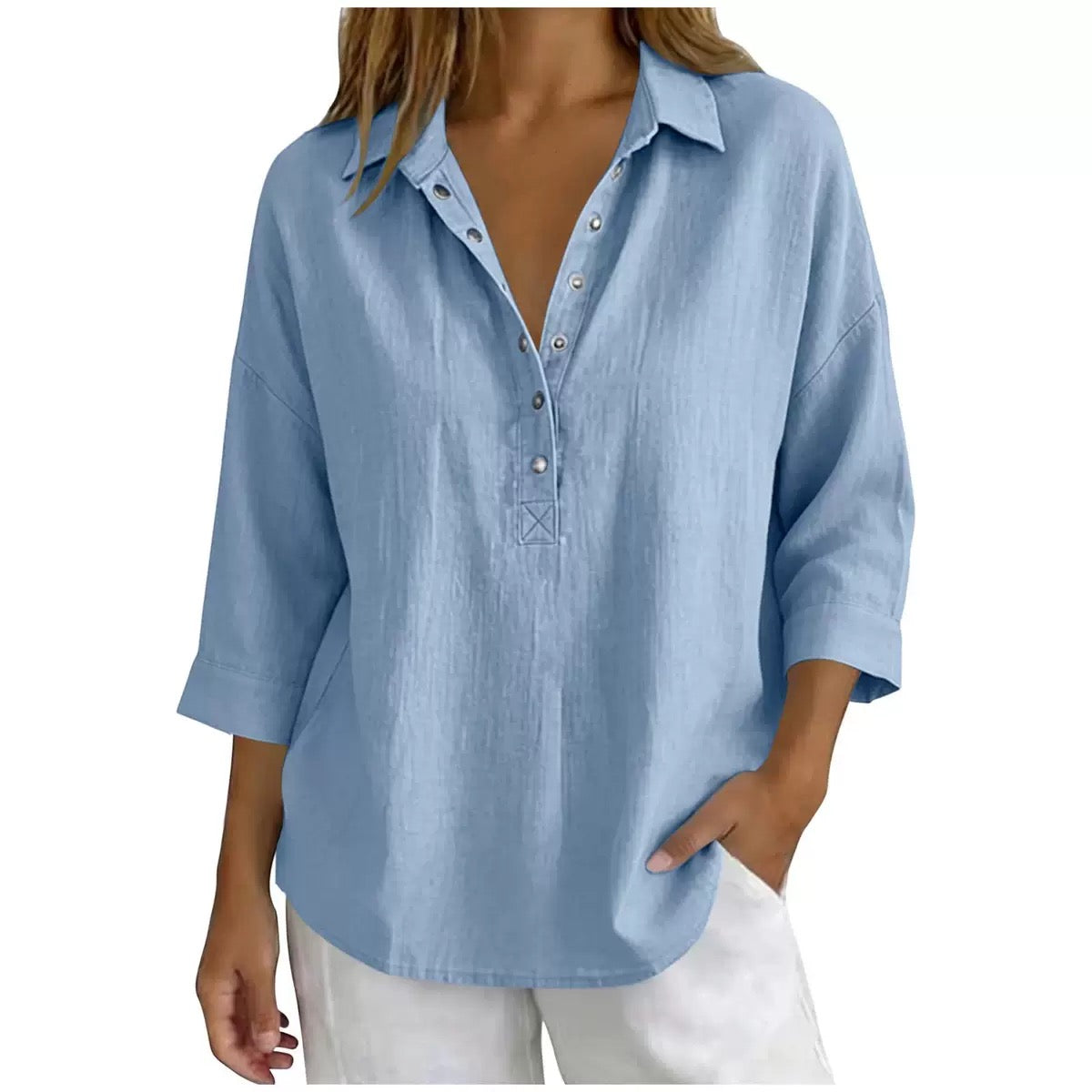 Everyday Linen Henley Shirt
