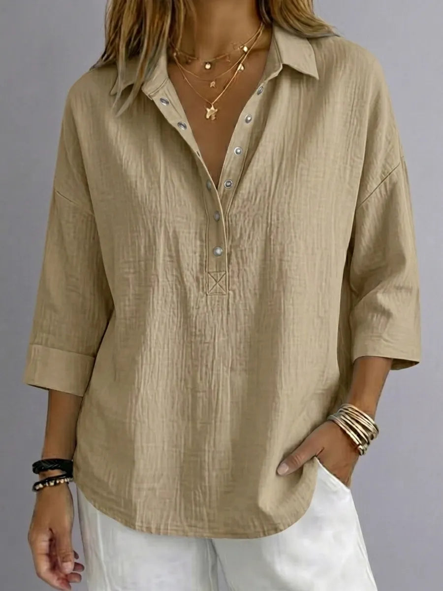 Everyday Linen Henley Shirt